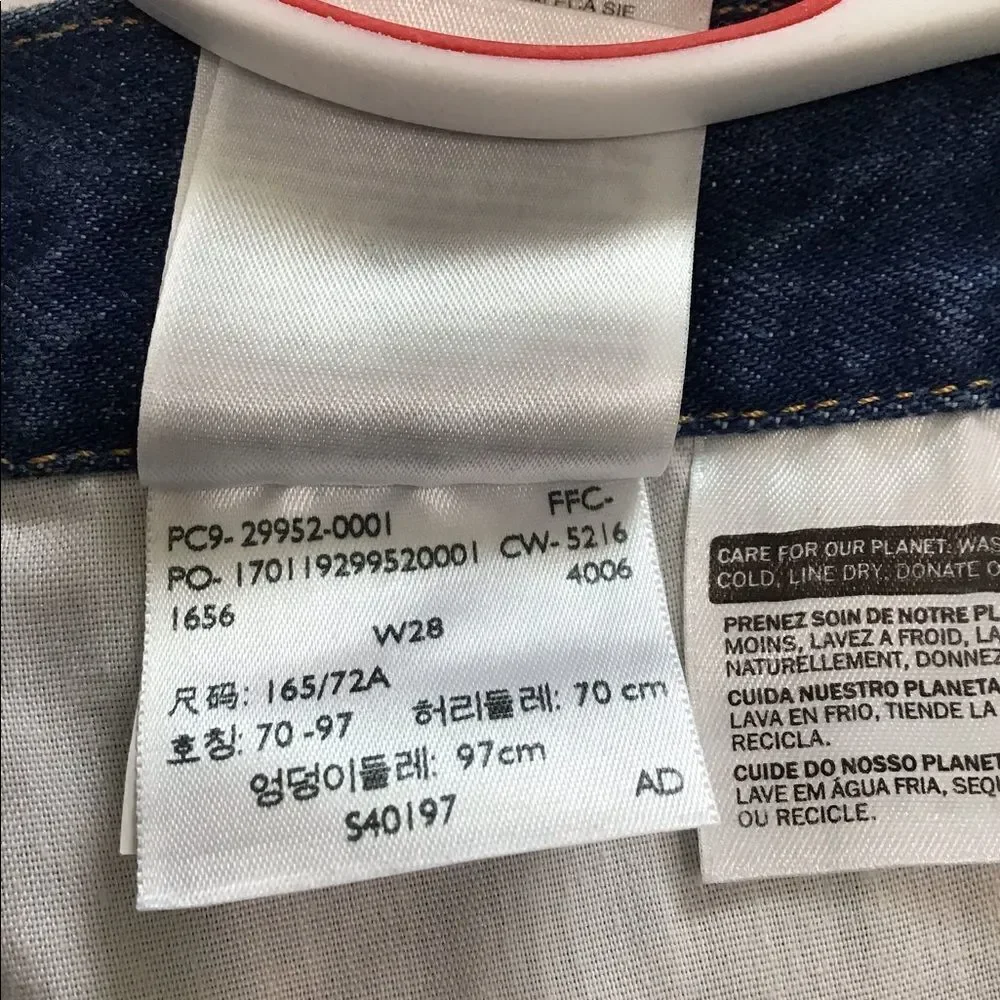 Levi’s Denim Mini Skirt Blue Front Zip Denim Mini Skirt Size 28